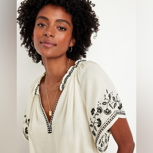 NWOT Old Navy Embroidered Swing Dress - Picture 3 of 7